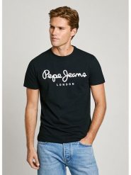 Pepe Jeans Koszulka w kolorze czarnym rozmiar: L. Czarne bezrękawniki Pepe Jeans, l, bez wzorów, z jeansu, bez kołnierzyka, bez ramiączek. Za 101.70 zł.