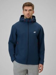4F Kurtka funkcyjna w kolorze granatowym rozmiar: M. Niebieskie kurtki outdoor i hardshell 4F, m, bez wzorów, bez kaptura. Za 169.99 zł.