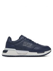 EA7 Emporio Armani Sneakersy 7X000873 AF28088 MB783 Granatowy. Niebieskie buty sportowe casual EA7 Emporio Armani, bez wzorów, ze skóry, bez zapięcia. Za 814.99 zł.