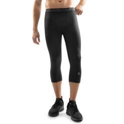 Męskie treningowe legginsy rybaczki Fitness Siroko Enlli. Czarne legginsy długie sportowe SIROKO, l, bez wzorów, z materiału, na fitness i siłownię. Za 127.00 zł.