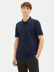 Tom Tailor Denim Polo 1040465 Granatowy Regular Fit. Niebieskie koszulki polo TOM TAILOR DENIM, m, bez wzorów, z bawełny, bez kołnierzyka, bez ramiączek. Za 69.99 zł.