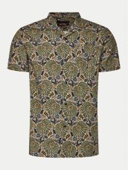 INDICODE Koszula Stevo 20-454 Zielony Regular Fit. Zielone koszule INDICODE, m, bez wzorów, z bawełny, bez kołnierzyka, bez ramiączek. Za 79.99 zł.
