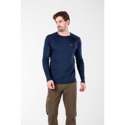 Remus - męska koszulka termoaktywna 100% merino (195 g/m²). Niebieskie bielizna termoaktywna WOOLONA, m, bez wzorów, z wełny, bez ramiączek. W wyprzedaży za 306.00 zł.