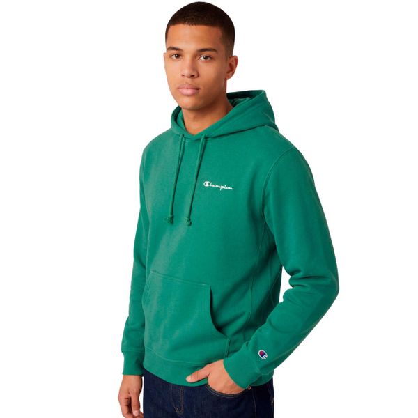 Bluza męska CHAMPION Hooded Sweatshirt. Zielone bluzy z kapturem Champion, m, bez wzorów, z materiału, z kapturem. Za 190.99 zł.