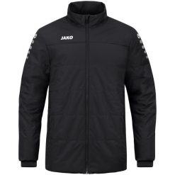 Kurtka puchowa Jako Team. Czarne kurtki JAKO, na zimę, l, bez wzorów, z materiału, z kapturem. Za 428.90 zł.