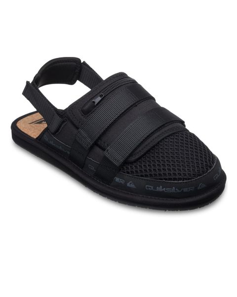 Sandały dla Mężczyzn RIVER SESSION MULE Czarny. Czarne sandały Quiksilver, z gumy, bez zapięcia. Za 209.99 zł.