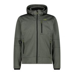 Kurtka z zamkiem błyskawicznym z kapturem CMP. Czarne kurtki CMP, l, bez wzorów, z softshellu, z kapturem. Za 441.30 zł.