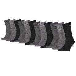 Skarpety sportowe Puma – 12 par – antracytowe/szare. Brązowe skarpetki sportowe Puma, bez wzorów, z bawełny. W wyprzedaży za 216.78 zł.