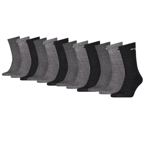 Skarpety sportowe Puma – 12 par – antracytowe/szare. Brązowe skarpetki sportowe Puma, bez wzorów, z bawełny. W wyprzedaży za 216.78 zł.