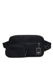 Emporio Armani Nerka EM000088 AF22391 UB118 Granatowy. Niebieskie saszetki i nerki Emporio Armani, bez wzorów, z materiału. Za 1,209.00 zł.