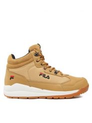 Fila Trzewiki Alpha FFM0168.70010 Brązowy. Brązowe botki sznurowane Fila, bez wzorów, z materiału, bez obcasa, bez zapięcia. Za 449.99 zł.