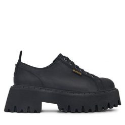 Półbuty G-Star Raw. Czarne eleganckie półbuty G-Star Raw, bez wzorów, bez obcasa, bez zapięcia. Za 349.99 zł.