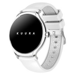 Kuura Inteligentny Zegarek FW3 V3 - Srebrny. Szare, cyfrowe zegarki KUURA, srebrne. Za 439.00 zł.