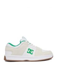 DC Shoes Sneakersy EO-LYNX ZERO DC01730113 Biały. Białe buty sportowe casual DC Shoes, bez wzorów, ze skóry, bez zapięcia. Za 299.99 zł.