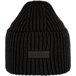 Czapka Froja Life Style z wełny. Czarne czapki zimowe Viking, bez wzorów, z poliamidu. Za 101.99 zł.