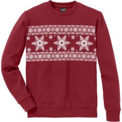 Bluza Regular Fit bonprix ciemnoczerwono-biały. Bluzy marki House. Za 74.99 zł.