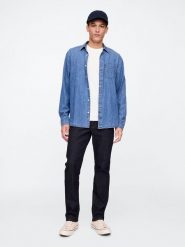 GAP Dżinsy - Straight fit - w kolorze granatowym rozmiar: W33/L32. Niebieskie jeansy GAP, l. Za 119.95 zł.
