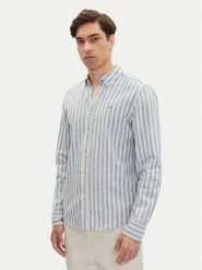 Mustang Koszula Rawlins 1016249 Błękitny Slim Fit. Niebieskie koszule Mustang, m, bez wzorów, z bawełny, bez kołnierzyka, bez ramiączek. Za 229.99 zł.