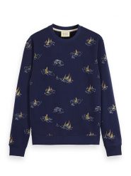 Scotch & Soda Bluza w kolorze granatowym rozmiar: L. Niebieskie bluzy Scotch & Soda, l, bez wzorów, z bawełny, bez kaptura. Za 167.28 zł.