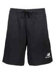 New Balance Szorty dresowe "Essentials" w kolorze czarnym rozmiar: M. Czarne krótkie spodenki sportowe New Balance, m, bez wzorów, z dresówki. Za 97.28 zł.