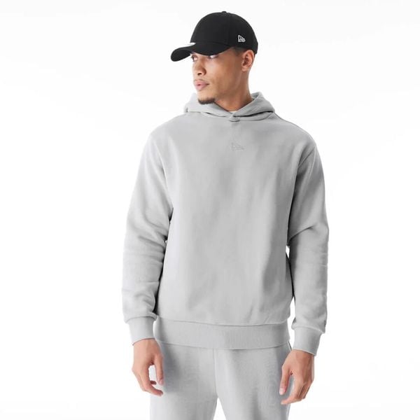 Bluza z kapturem New Era Flag. Szare bluzy z kapturem New Era, m, bez wzorów, z bawełny, z kapturem. Za 343.50 zł.