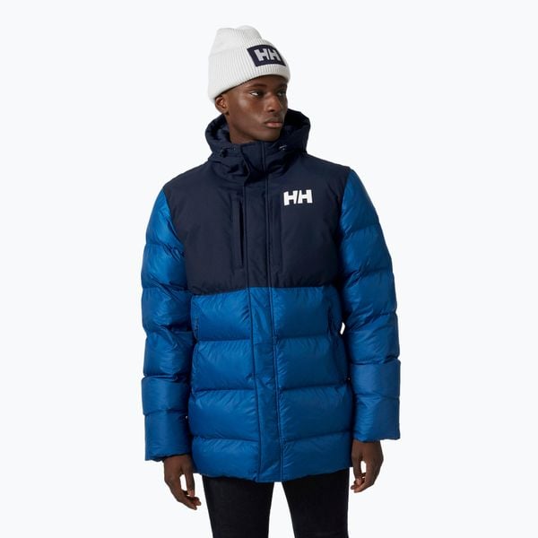 Kurtka męska Helly Hansen Active Puffy Long. Niebieskie kurtki Helly Hansen, m, bez wzorów, z puchu, z kapturem. Za 909.99 zł.