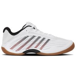 Sneakersy K-swiss HCE 3 INDOOR WHT/BLK/HGHRRD-M (04607-104-M). Białe buty sportowe casual K-SWISS, bez wzorów, bez zapięcia. Za 319.00 zł.