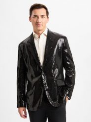 HUGO Marynarka - Karlo Mężczyźni Modern Fit czarny, 46. Czarne marynarki Hugo, m, bez wzorów, klasyczne. Za 1,099.95 zł.