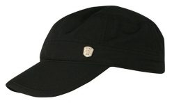 Czapka z Daszkiem, Czarna, Jesienno-Zimowa, Męska, Patrolówka, z Gumką -Pako Jeans. Czarne czapki z daszkiem Pako Jeans, na zimę, bez wzorów, z jeansu. Za 49.00 zł.