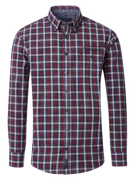 CASAMODA Koszula - Casual fit - w kolorze granatowym rozmiar: L. Niebieskie koszule CASAMODA, l, bez wzorów, z bawełny, bez kołnierzyka, bez ramiączek. Za 105.14 zł.