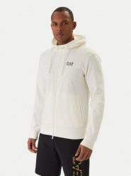 EA7 Emporio Armani Bluza 8NPM33 PJVRZ Écru Regular Fit. Bluzy EA7 Emporio Armani, m, bez wzorów, z bawełny, bez kaptura. Za 479.99 zł.