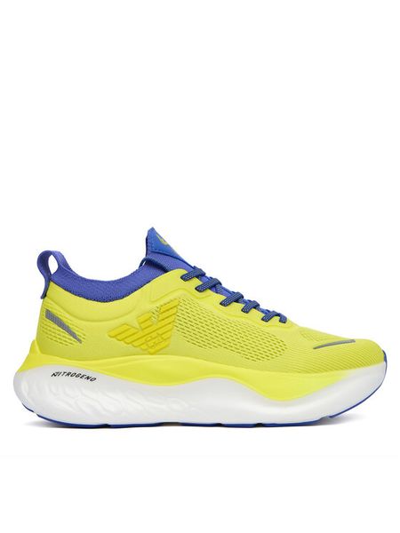 EA7 Emporio Armani Sneakersy X8X246 XK443 MZ610 Żółty. Żółte buty sportowe casual EA7 Emporio Armani, bez wzorów, z materiału, bez zapięcia. Za 676.99 zł.