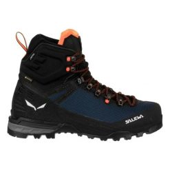 Buty trekkingowe Salewa Ortles Edge Mid GTX. Czarne buty turystyczne Salewa, na jesień, bez wzorów, z gore-texu, bez zapięcia, trekkingowe, gore-tex. Za 1,332.00 zł.