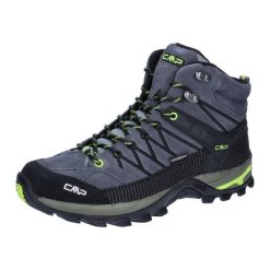 Buty trekkingowe męskie CMP Rigel Mid. Szare buty turystyczne CMP, bez wzorów, z materiału, za kostkę, bez zapięcia, trekkingowe. Za 483.00 zł.