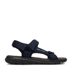 Sandały Nautica. Niebieskie sandały Nautica, bez zapięcia. Za 129.99 zł.