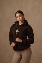 Bluza JD ATTACK Mila. Brązowe bluzy z kapturem JD ATTACK, l, bez wzorów, z materiału. Za 239.00 zł.
