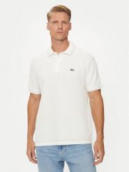 Lacoste Polo PH5981 Biały Regular Fit. Białe koszulki polo LACOSTE, m, bez wzorów, z bawełny, bez kołnierzyka, bez ramiączek. Za 379.99 zł.