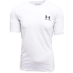 Koszulka Under Armour Sportstyle Left Chest Logo. Białe t-shirty sportowe Under Armour, bez wzorów, bez ramiączek, na fitness i siłownię. Za 169.00 zł.