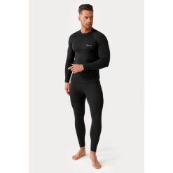 Bielizna termoaktywna na narty męska Black Iron. Czarna bielizna termoaktywna ROUGH RADICAL, m, bez wzorów, z bawełny, bez ramiączek, na fitness i siłownię. Za 179.90 zł.
