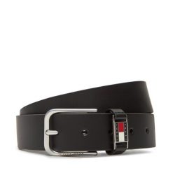 Pasek Męski Tommy Jeans. Czarne paski Tommy Jeans, bez wzorów, z jeansu. Za 199.99 zł.