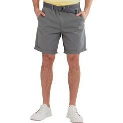Spodenki turystyczne męskie Fundango North Shore Chino Shorts. Zielone eleganckie spodnie Fundango, na zimę, m, z bawełny, sportowe. Za 219.00 zł.