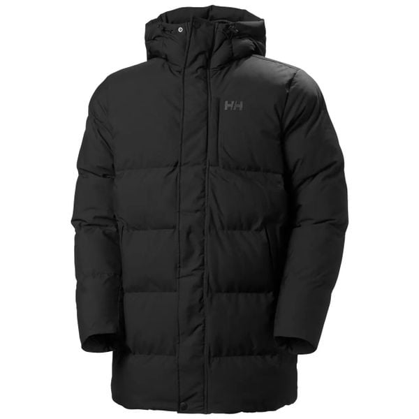 Kurtka puchowa Helly Hansen Alby Puffy. Czarne kurtki Helly Hansen, bez wzorów, z puchu, z kapturem. W wyprzedaży za 1,117.75 zł.