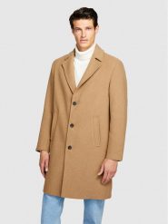 Sisley Płaszcz przejściowy 2VKFSN025 Brązowy Regular Fit. Brązowe płaszcze Sisley, m, bez wzorów, z syntetyku, bez kaptura. Za 639.99 zł.