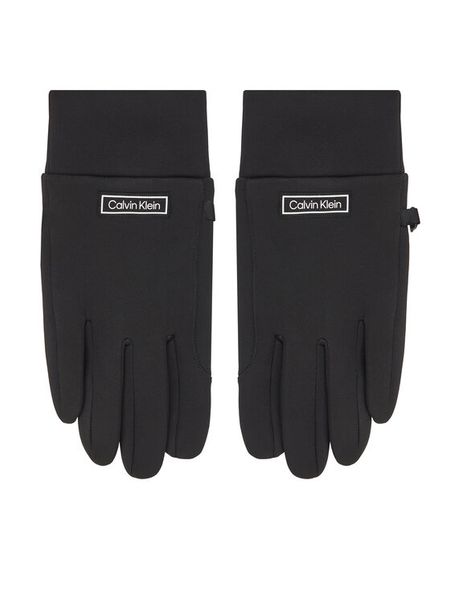 Calvin Klein Rękawiczki Męskie Tech LV04D8039G Czarny. Czarne rękawiczki CALVIN KLEIN, bez wzorów, z dzianiny. Za 169.99 zł.