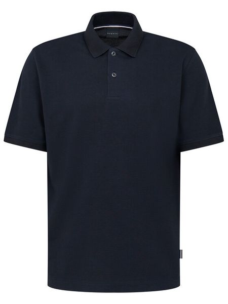 Bugatti Polo 8150-75002C Granatowy Regular Fit. Niebieskie koszulki polo Bugatti, m, bez wzorów, z bawełny, bez kołnierzyka, bez ramiączek. Za 319.99 zł.