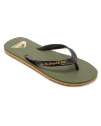 Klapki dla Mężczyzn MOLOKAI CORE Zielony. Zielone klapki Quiksilver, z gumy. Za 84.99 zł.