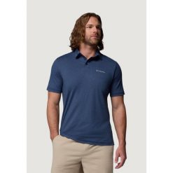 Polo z krótkim rękawem Mężczyzna COLUMBIA Parsons Point™ Polo. Niebieskie koszulki polo Columbia, m, bez wzorów, bez kołnierzyka, bez ramiączek. Za 218.45 zł.