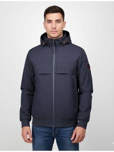 Geographical Norway Kurtka przejściowa "Batego" w kolorze granatowym rozmiar: M. Niebieskie kurtki Geographical Norway, m, bez wzorów, bez kaptura. Za 168.95 zł.
