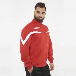 Męska Kurtka Biegowa Salvador Kluczowe Cechy Czerwono-Biała. Białe kurtki Legea, m, bez wzorów, z bawełny, z kapturem. Za 72.00 zł.