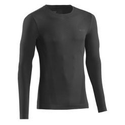 Koszulka sportowa z długim rękawem CEP Cold Weather Base męska. Czarne koszulki z długim rękawem CEP, bez wzorów, bez ramiączek, do biegania. Za 209.00 zł.